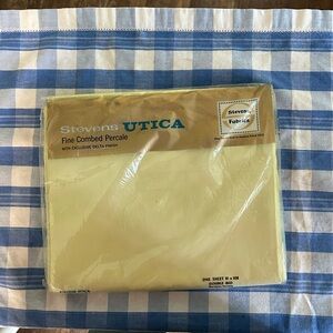 NWOT  vintage Stevens Utica percale, full-size sheet still in original packaging